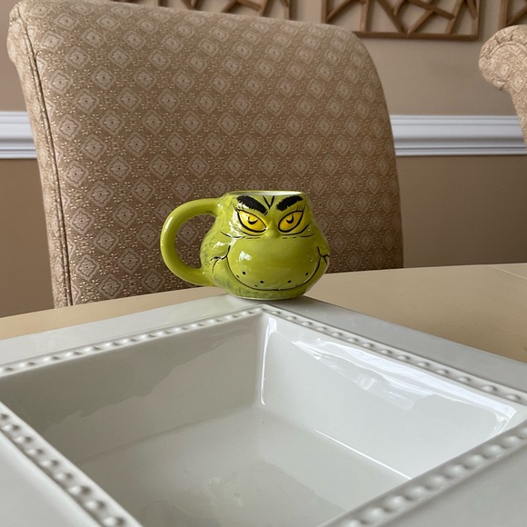 Dr. Seuss Christmas Grinch Head Toothpick Holder Platter Decoration + Bonus - Picture 2 of 7